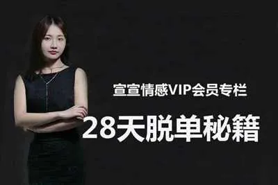 宣宣情感VIP专栏：28天脱单秘籍 系统的教你如何在28天快速脱单视频教程-元气ACG-绅士游戏下载基地！